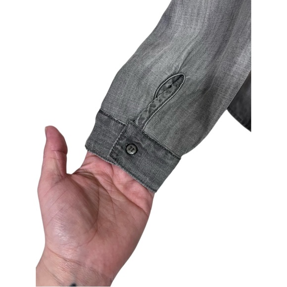 Cloth and Stone for Anthropology Stone Grey Long Sleeve Top Size S - Picture 10 of 10